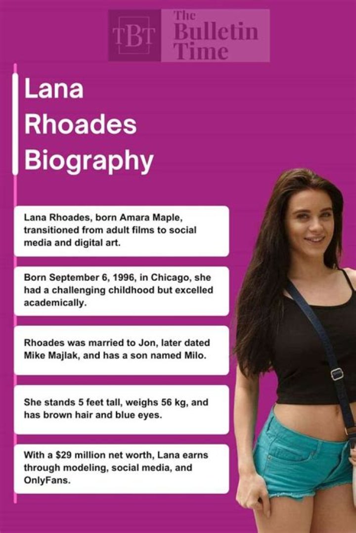 Lana Rhoades Height, Weight, Net Worth, Age, Birthday, Wikipedia, Who, Nationality, Biography