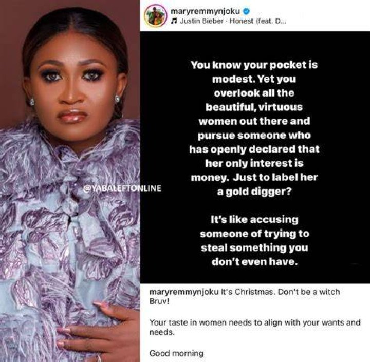 
Nigerians React As Mary Remmy Njoku Reveals The Cheapest Thing A Woman Can Receive From A Man 